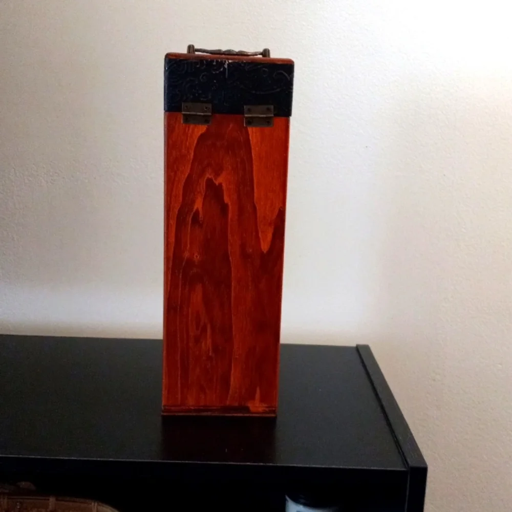 Wine Bottle Decorative Wood Box 750ml